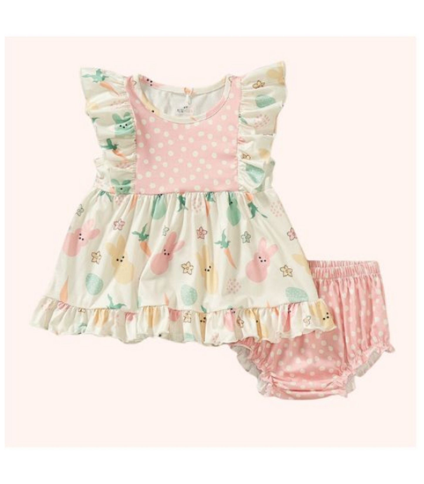 Pete & Lucy Springtime Bunnies Bummie Set