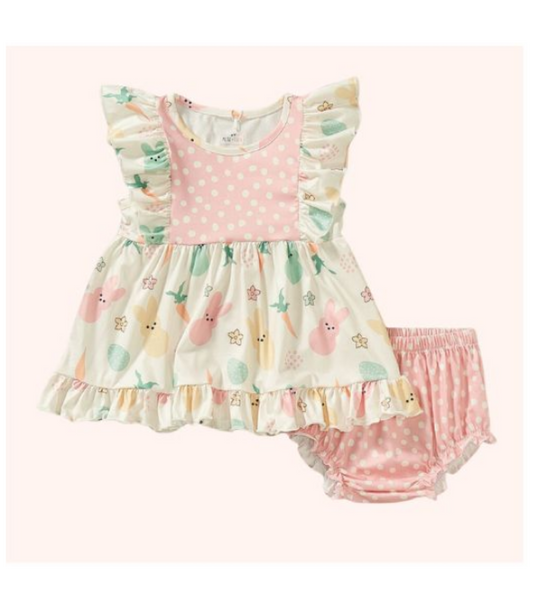 Pete & Lucy Springtime Bunnies Bummie Set