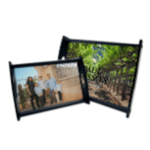 Espresso Black Serving Tray with Sublimatable Insert- 13.875" x 8.875"