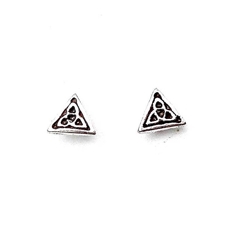 Dainty Goddess Triquetra Studs
